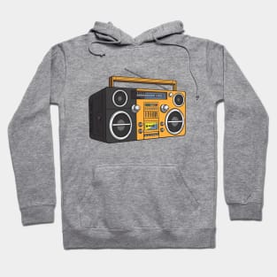 Boombox (Yellow Orange + Ship Gray Colorway) Analog / Music Hoodie